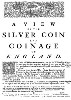 Silver Coin and Coinage of England